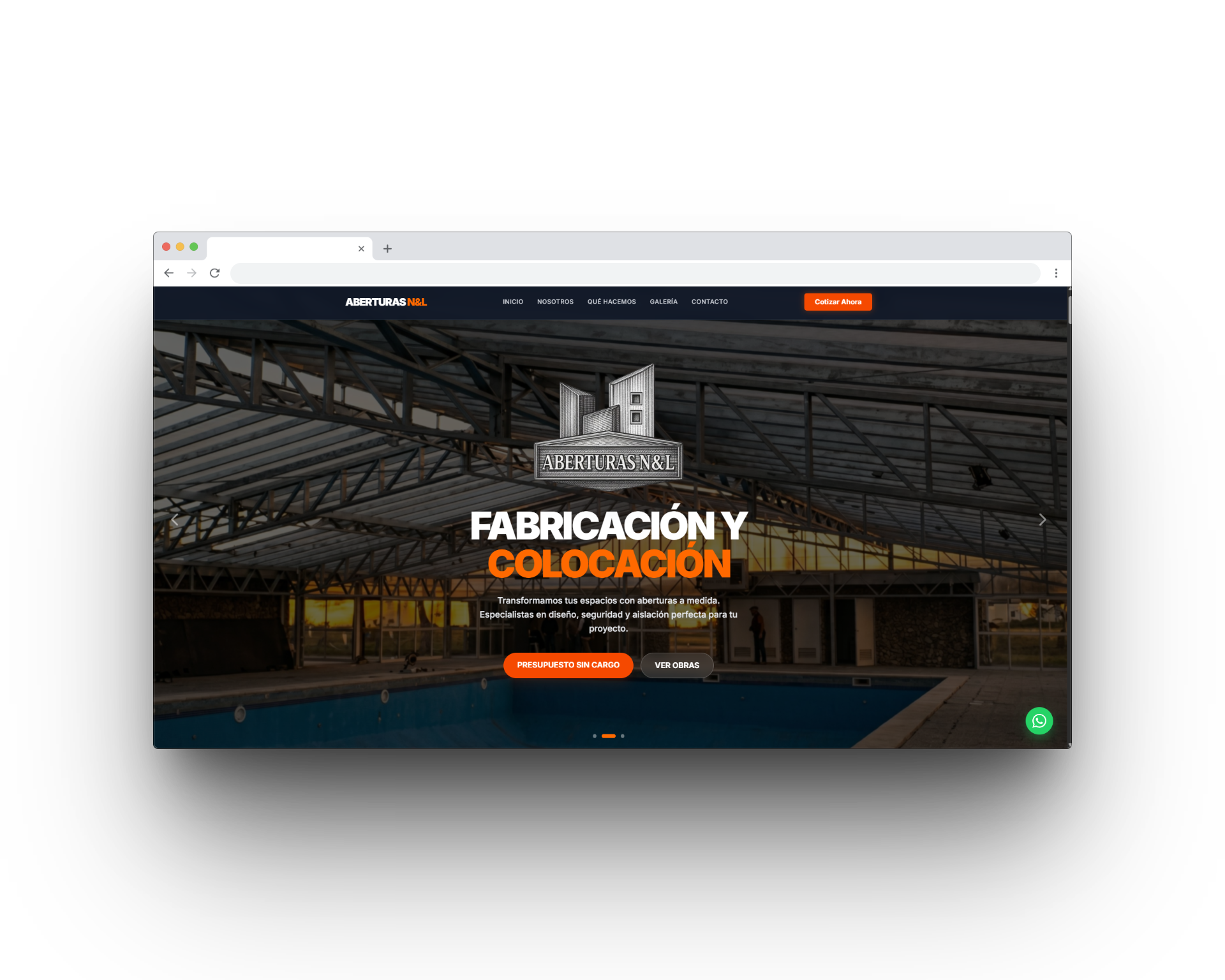 Web Corporativa de Aberturas